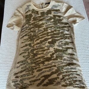 Stylish Gold Sequin Kids Top